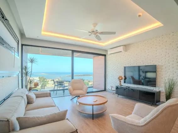 Varosha’da Panoramik Deniz Manzaralı, Türk Koçanlı 3+1 Lüks Daire