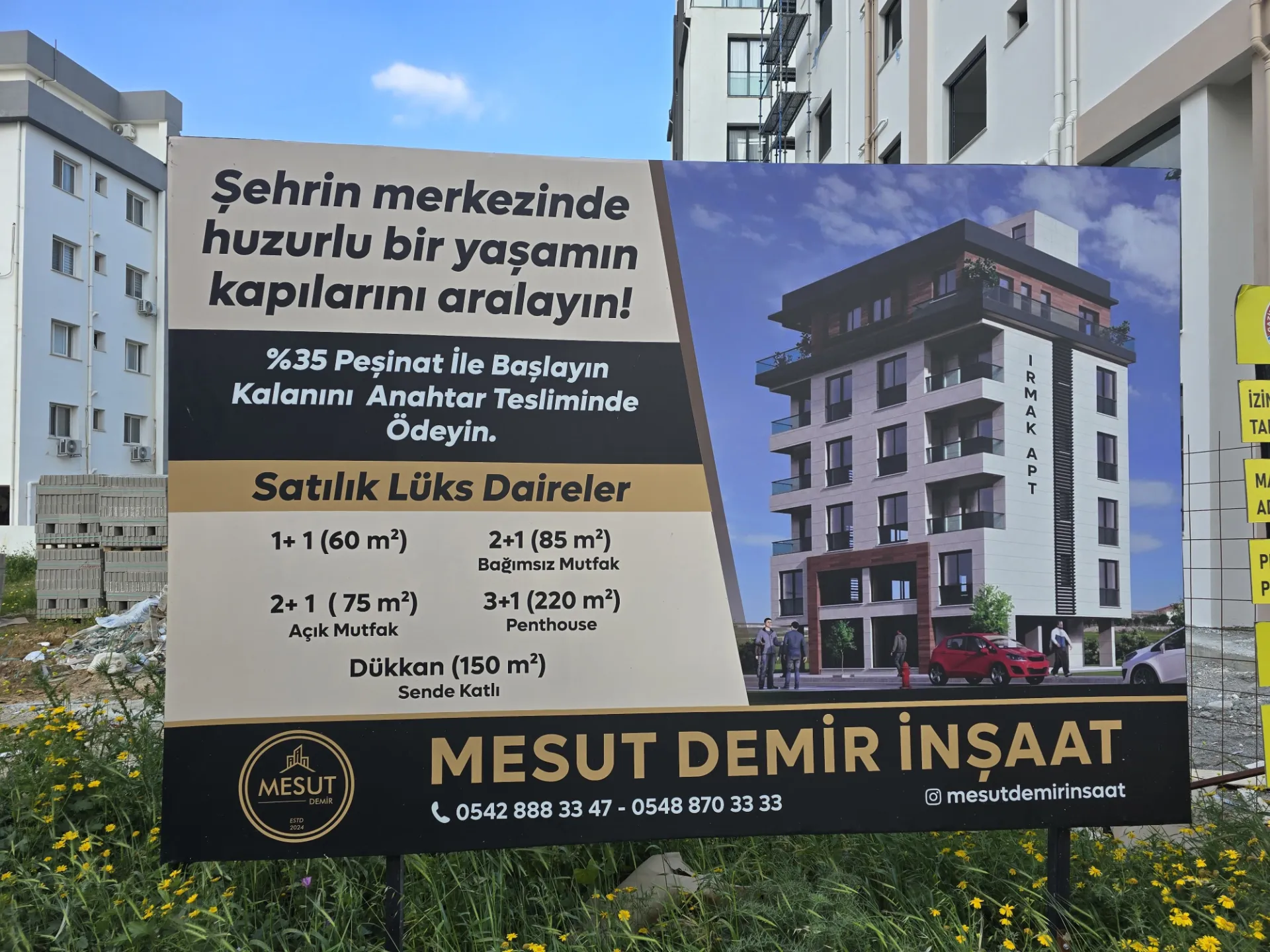 Merkezi konum'da 2+1 Sıfır Temmuz Teslim Daireler Satılık 1+1 2+1 3+1 4+1 Penthouse ve Dükkan !