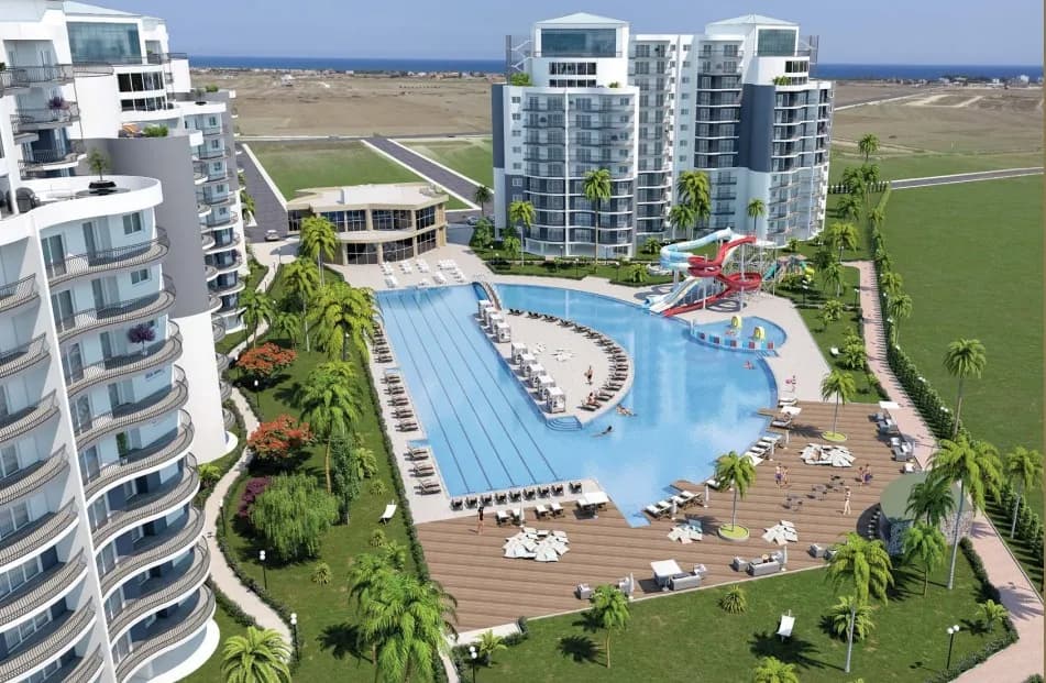 İskele'de Edelweiss Sitesinde 2+1 Kiralık Daire Havuz Manzaralı !