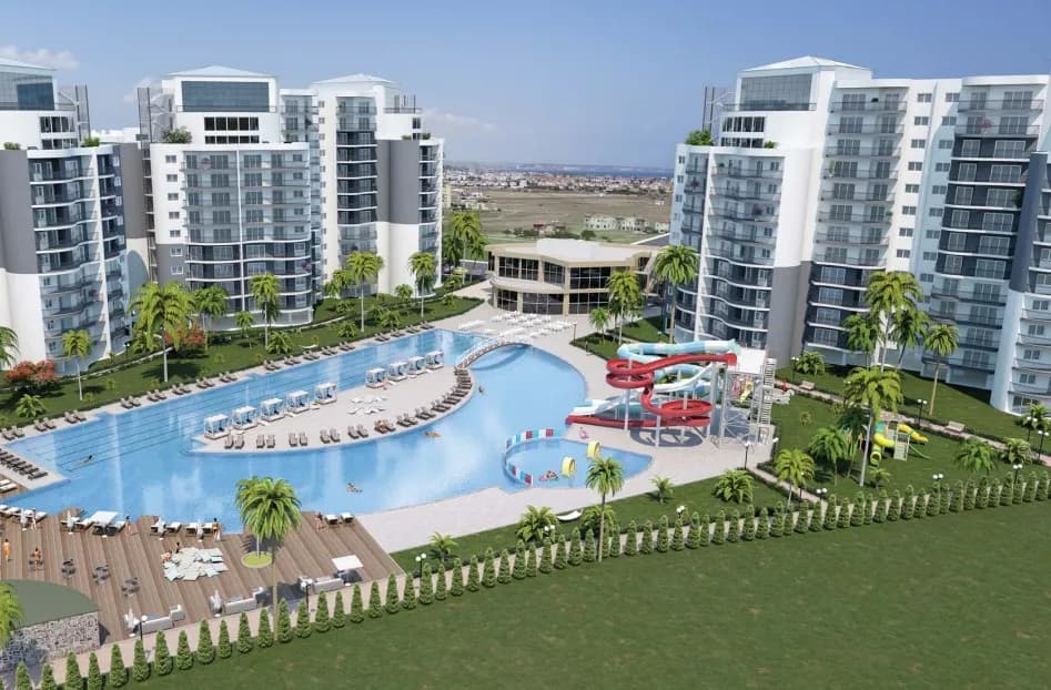 İskele'de Edelweiss Sitesinde 2+1 Kiralık Daire Havuz Manzaralı !