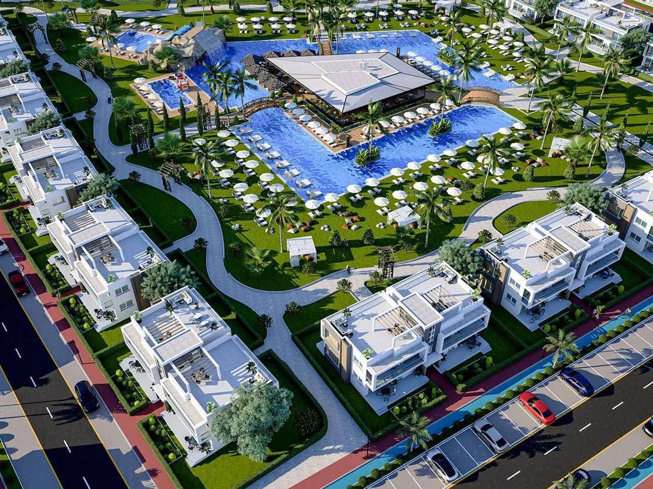 DENİZE SIFIR 3+1 PENTHOUSE Aquapark'tan SPA'ya Kadar Rüya Gibi Bir Deneyim !